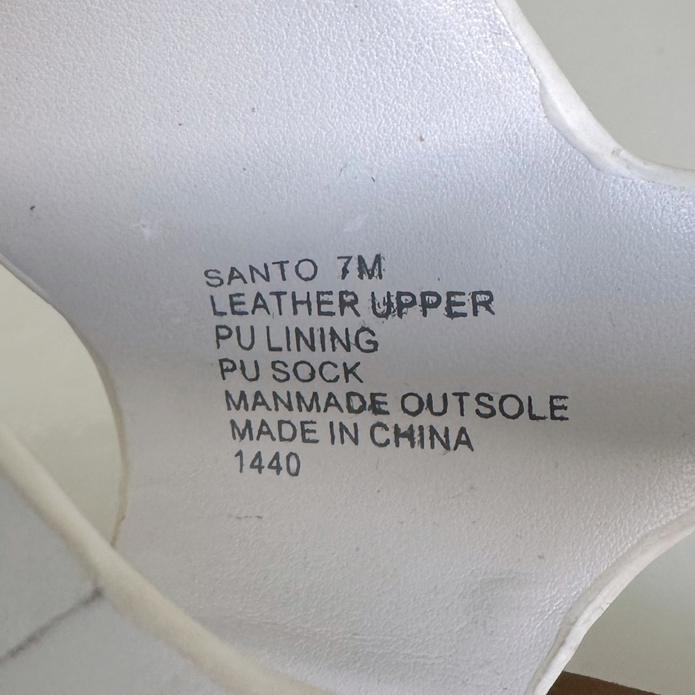 Steve Madden White Sandals with Silver Buckles - Picture 9 of 9